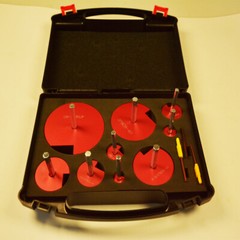Complete Plastic Reamer Set PVC Pipe Fitting Reamer Kit Standard 1/2&Prime; Drills 9Pc