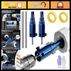 2 Pack Adjustable Broken Pipe Extractor Tool for Electric Drill & Manual Use &ndash; R