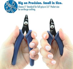 Standard Crimp Tool &ndash; Compatible with Crimp Beads #1-3, Tubes #2-3, Dark Blue, 5