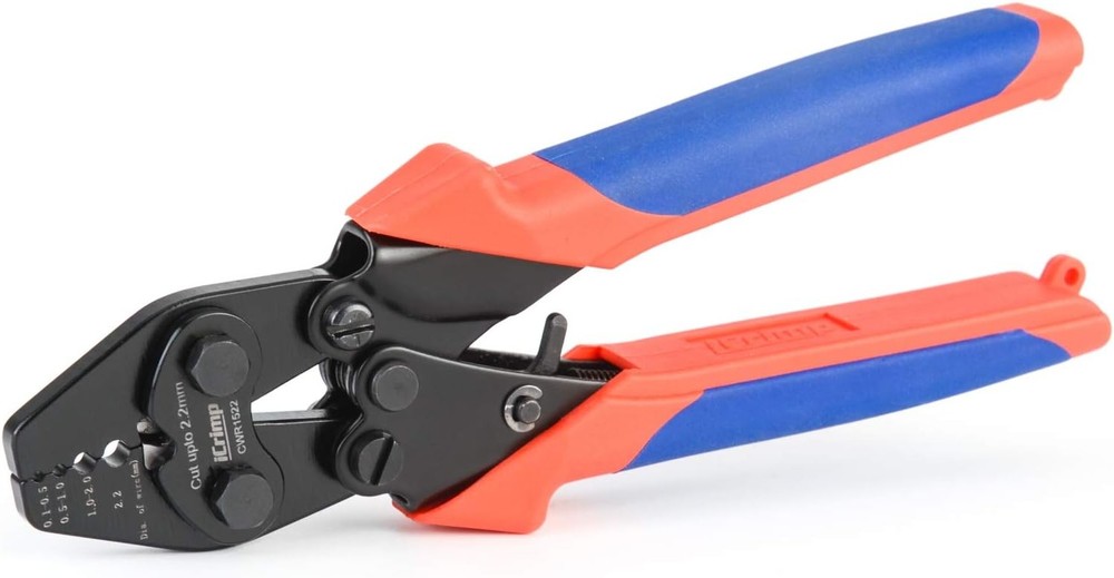 iCRIMP CWR1522 Wire Rope Crimping Tool for Cable Railing, Cutting & Swaging 0.1-