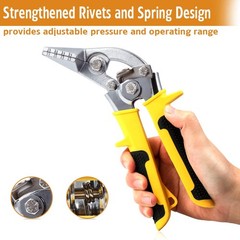 Hand Seamers Sheet Metal Tools Offset 3Inch Curved Jaw Bender Bending Pliers
