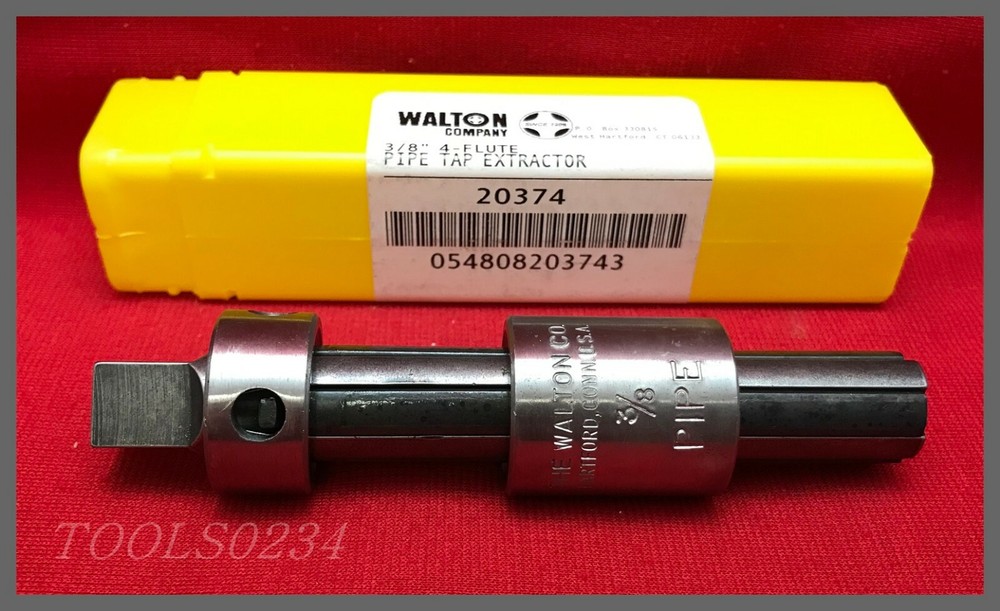 3/8 4 Flute Walton 20374 NPT Taper Pipe Tap Extractor