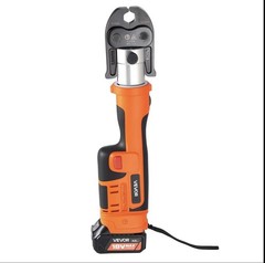 VEVOR Press Tool 18V Electric Pipe Crimping Tool for 1/2&Prime; 3/4&Prime; 1&Prime; Copper Pipes