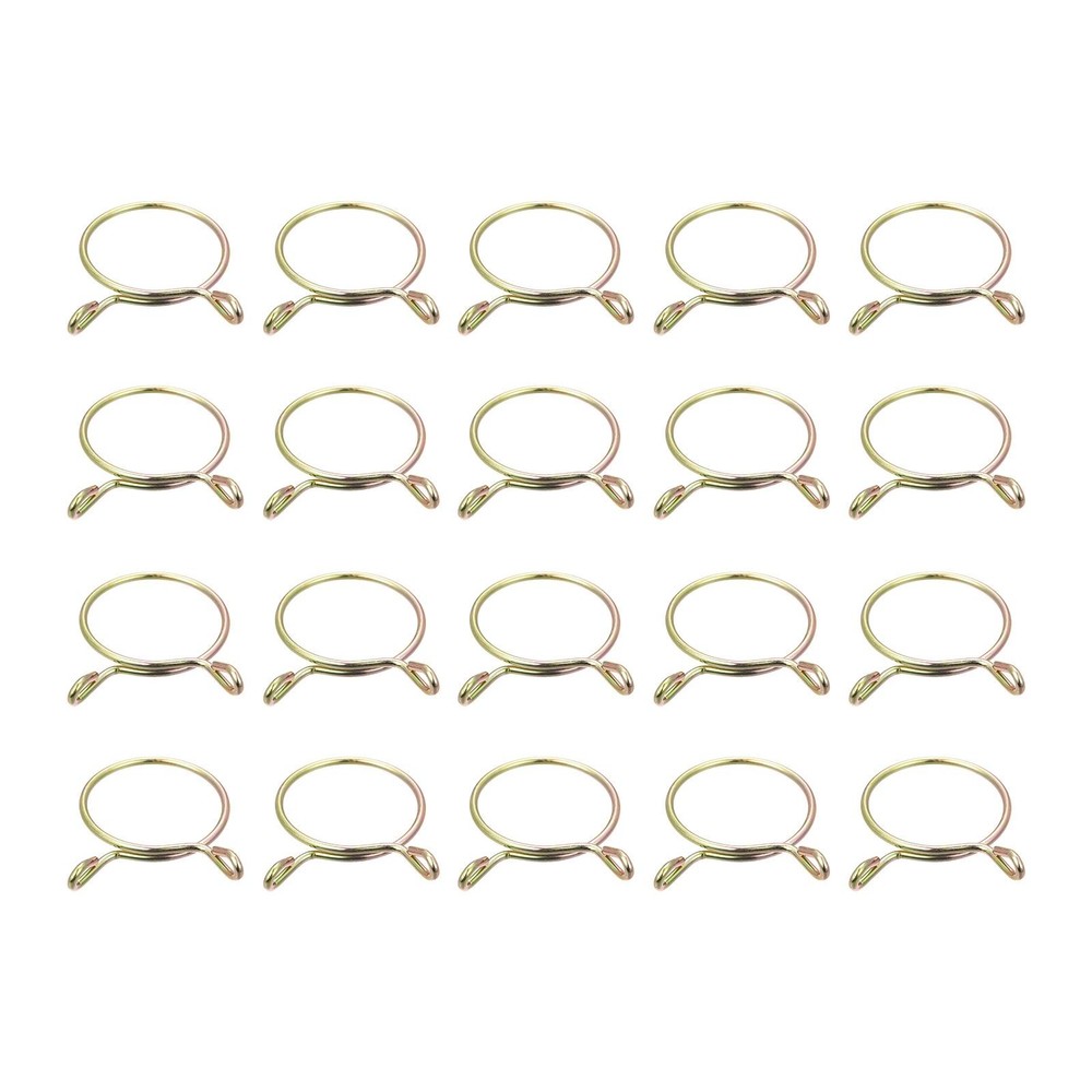 Fuel Line Hose Clips, 20pcs 30mm 65Mn Steel Tubing Spring Clamps