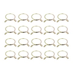 Fuel Line Hose Clips, 20pcs 30mm 65Mn Steel Tubing Spring Clamps