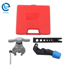 45&deg; Eccentric Flaring Tools Set Tube Cutter Kit Tube Flaring 7 Dies 3/16-3/4 In