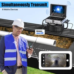 23mm WIFI Drain Sewer Camera Pipe Inspection Camera DVR 16GB 9&rdquo; Monitor 20M