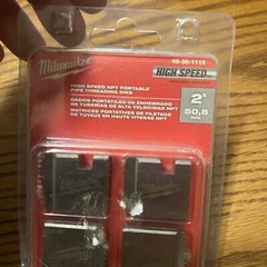Milwaukee 48-36-1112 2 in NPT Pipe Threading Dies New