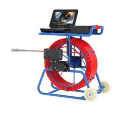 9mm THICK 50m Sewer Pipe Inspection Camera with 512hz Sonde Self level 32mm lens