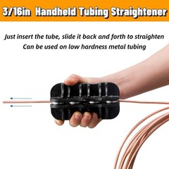 3/16in Tubing Straightener Tool Metal Auto Repair Brake Fuel Line