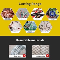 5 Pack Flush Wire Cutters Snips, 5 Inch Micro Flush Cutting Pliers | Spring Load