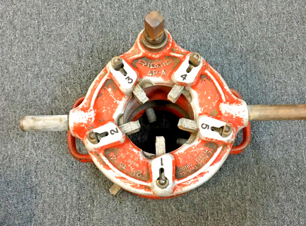 Ridgid 4P-A 2 1/2&Prime; to 4&Prime; Pipe Threader, With 2 1/2 Blades, Super Heavy Duty, USA