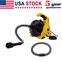 💎30FT Electric Drain Cleaner Machine Auto-Feed Drain Auger FOR 3/4&Prime; -2&Prime; Pipes