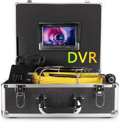 7&Prime; Waterproof Pipe Inspection Camera with 100ft Cable & DVR Recorder