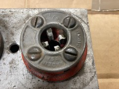 Ridgid 00-R Ratchet Pipe Threader Die Set 1/8&rdquo; &ndash; 1&rdquo; 6 Dies Handle & Die Holder