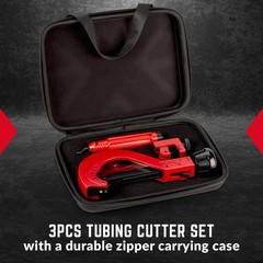3Pcs Tubing Cutter Set with Fast Quick-Adjust &ndash; 1/4&Prime; to 2-1/2&Prime; Outside Diam. &hellip;