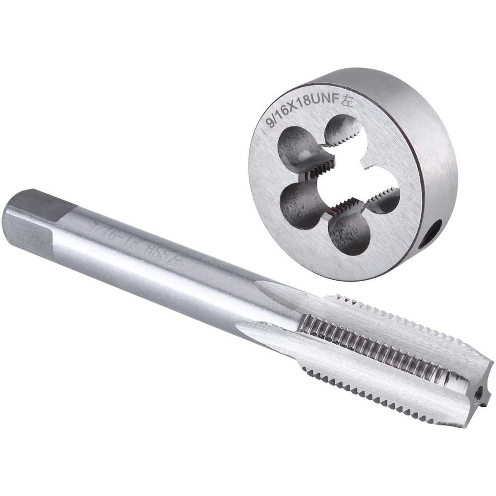 9/16&Prime;-18 UNF Tap and Die Set Left Hand 9/16 x 18 UNF Machine Thread Tap and R&hellip;