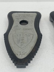 TITAN CHAIN TONGS JAWS SIZE 15 PART NO C151 REPLACEMENT JAW PAIR GEARENCH USA
