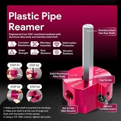 3/8-Inch Hex Shaft PPR150 PVC Pipe Reamer -Fits Standard 1/2&Prime; drills Pipe Reamer