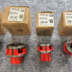 Ridgid 12-R Pipe Threader Die Head Set 12R Threading Dies 1 1/4&rdquo; &ndash; 1/4&rdquo;
