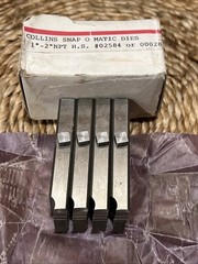 Collins Rothenburger # 2584 1&rdquo; To 2&rdquo; HSS NPT Thread Dies (C2)