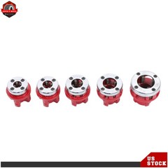 6Pcs NPT Manual Ratchet Pipe Threader Kit 1/4&Prime; to 1-1/4&Prime;,2Pcs Rachet Handle