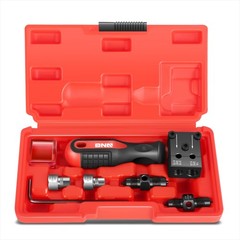 Carbon Steel Brake Line Double Flaring Tool Set w/Handle for 3/16&Prime; & 1/4&Prime; Tube