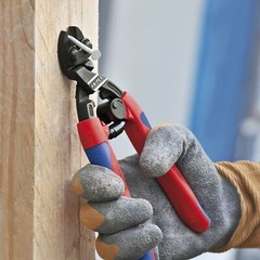 KNIPEX 7122200 Comfort Grip Angled High Leverage Cobolt Cut Red