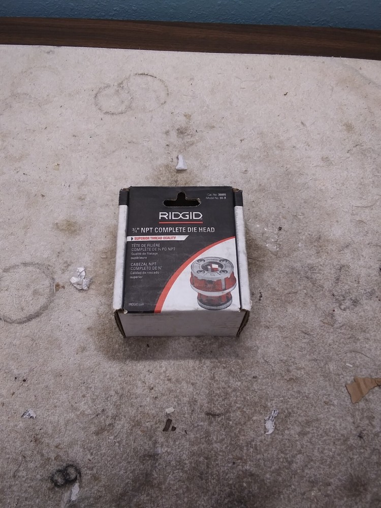 Ridgid 36895 OOR NPT 3/4&Prime; Manual Pipe Threader Die Head, Alloy Rh #1