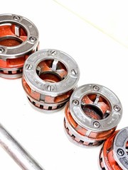 Ridgid 12-R 1/2&Prime; to 2&Prime; Pipe Threader Set Die Heads Ratchet Cutter Reamer 12R #1