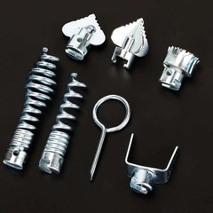 7X Cutter Drain Cleaner Plumbing Snake Cable Auger Clog Sewer Unblocker Tool KIT