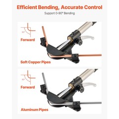 Uimoso Hydraulic Tube Bender Kit for Copper Pipes, 1/4 to 7/8 In,Includes 7 Dies