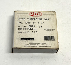 VINTAGE FACTORY SEALED Reed Cat No 2SP1 1/2 Size 1 1/2&Prime; Pipe Die 05532