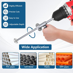 Inside Pipe Cutter for Pvc Pipe with Handle and Diamond Grit Cutting Wheel, P&hellip;