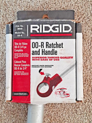 Ridgid 38540 OO-R Manual Pipe Threader Ratchet and Handle Assembly FREE SHIPPING