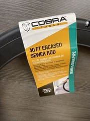 Cobra Products 95040 1/2-Inch-by-40-Foot Encased Sewer Rod New