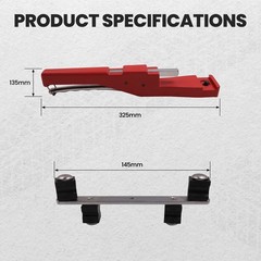 Pipe Tube Bender HVAC Refrigeration Ratchet Bending Heads Supports Tool Kit Set
