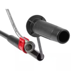 Husky 3 ft. Toilet Drain Snake Auger for Clog Removal with Non-Slip Grip Handle
