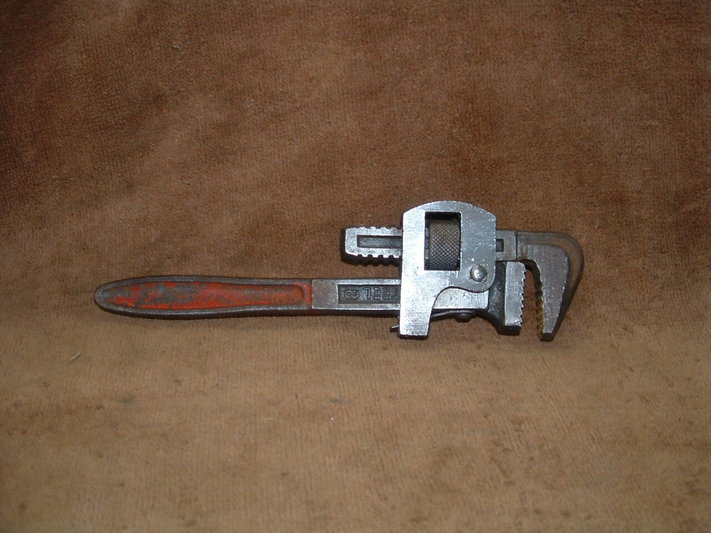 VINTAGE ANTIQUE 14&Prime; & 8&Prime; SET OF 2 PIPE WRENCHES HD DROP FORGED STEEL MADE IN USA
