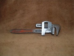 VINTAGE ANTIQUE 14&Prime; & 8&Prime; SET OF 2 PIPE WRENCHES HD DROP FORGED STEEL MADE IN USA
