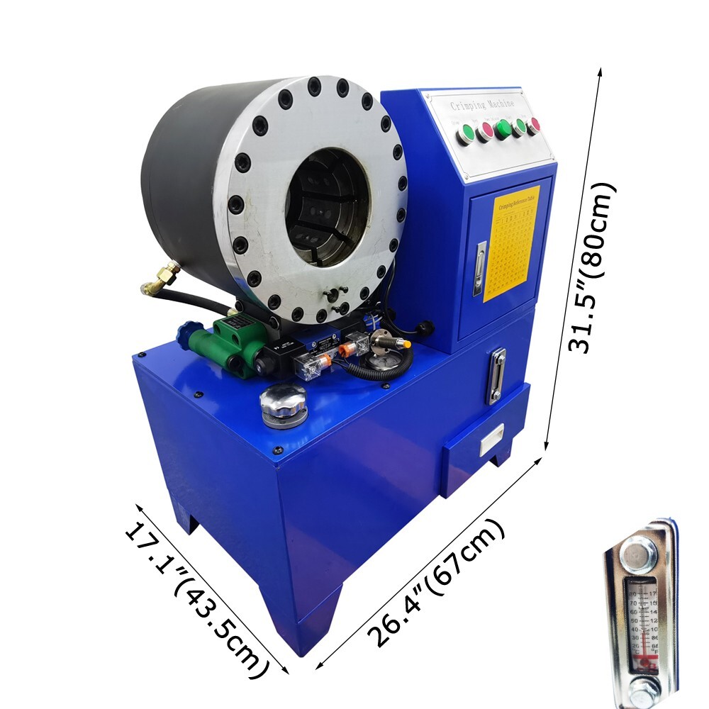 220V Hose Crimper High Pressure Hydraulic Hose Crimping Machine Pipe Clamping