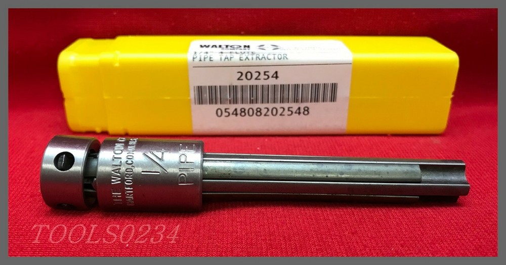 1/4&Prime; 4 Flute Walton 20254 NPT Taper Pipe Tap Extractor