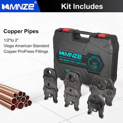 6 PCS Standard Press Jaws Kit, 1/2&Prime;, 3/4&Prime;, 1&Prime;,1-1/2&Prime;, 1-1/4&Prime;, 2&Prime;, Pro Press Jaws