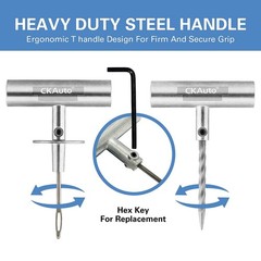 Universal Tire Repair Kit, Heavy Duty Car Emergency Tool Kit for Flat Tire Pu&hellip;