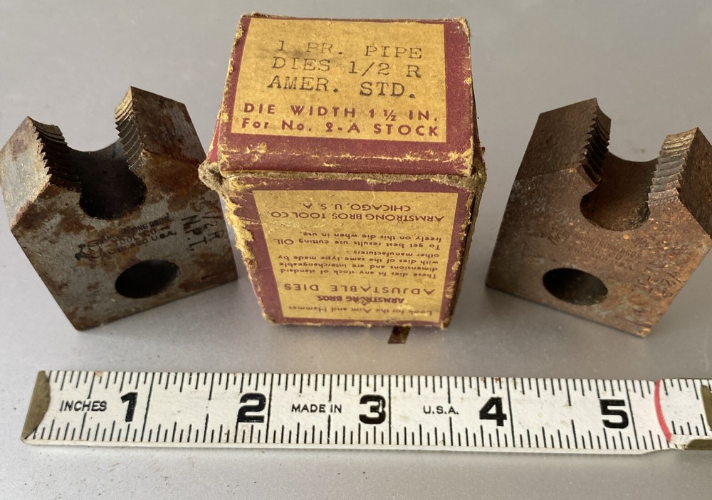 Armstrong Dies for Pipe No.2-A Size 1/2 R Die Width 1 1/2 Inch