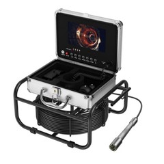 7&Prime; Monitor DVR 16GB Sewer Pipe Inspection Camera 23mm Lens Endoscope Camera 40M