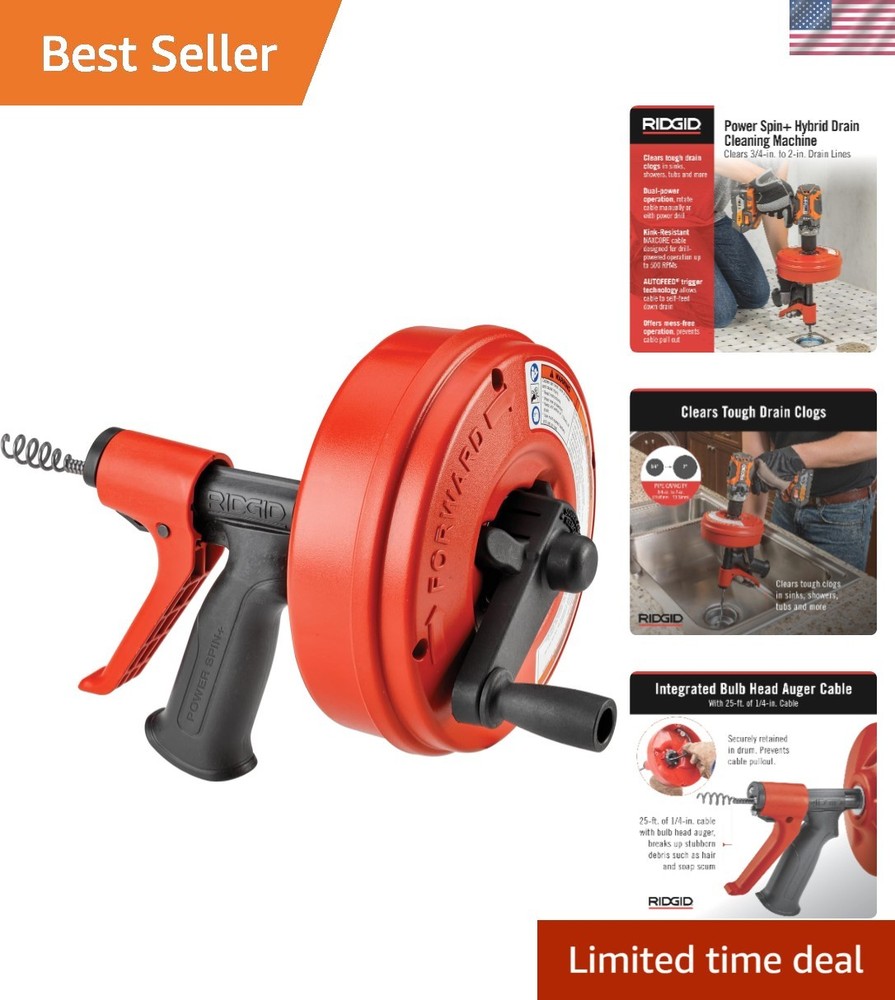 POWER SPIN+ Power Spinner Drain Cleaner