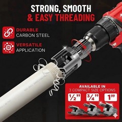Premium 3 Packs PVC Pipe Threader 1/2 3/4 And 1 For + 3/4, 1311