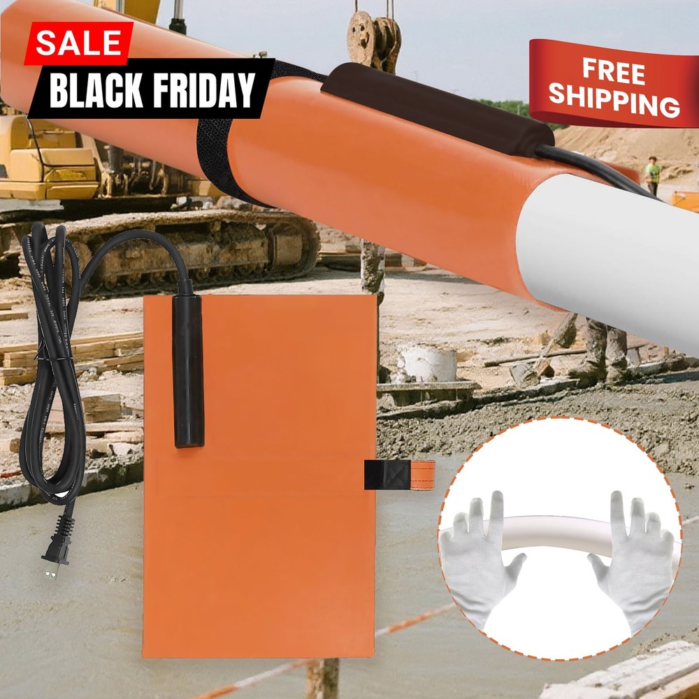 ToasySoul PVC Heating Blanket for Conduit &ndash; &frac12;&rdquo; to 1 &frac12;&rdquo; Size, Easy to Use