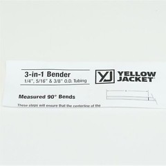 Yellow Jacket 60390 3-in-1 Copper Aluminum Tube Bender 1/4&Prime;-5/16&Prime;-3/8&Prime;